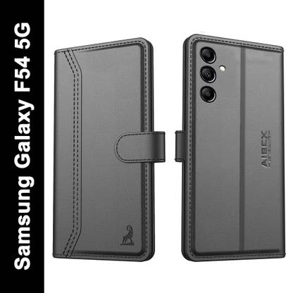 AIBEX Flip Cover for Samsung Galaxy F54 5G| Premium Leather Finish | Magnetic Closure | Kickstand Feature