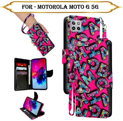Cutemart Flip Cover for Motorola Moto G 5G