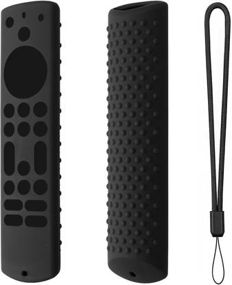 iSay Front & Back Case for Amazon Basic Fire TV Remote Cover - Black Color, Croma Fire TV Remote Cover