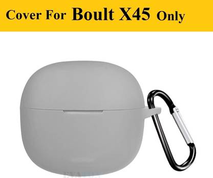 Evaton Front & Back Case for Boult X45, Case Cover Silicone TWS Earbuds Pouch | With GUM Sticker