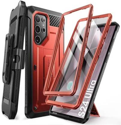 Supcase Front & Back Case for SAMSUNG Galaxy S24 Ultra 5G, Screen Protector, 360° protection, Kickstand
