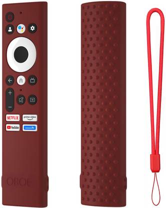 Oboe Front & Back Case for Sansui Tv Remote/Croma Tv/Kodak Tv/Blaupunkt Tv Remote Protective Case with Remote Loop