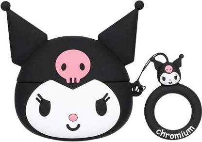 aasclinetage Front & Back Case for Black KUROMI Airpods Pro 2 Case & Cover