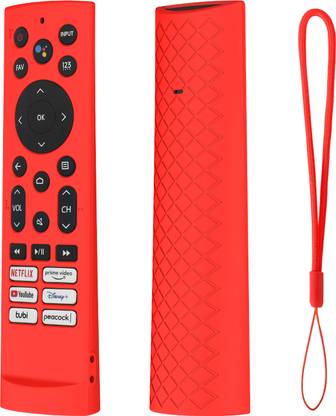 CALDIPREE Front & Back Case for Hisense Smart TV Remote VU GloLED Series Tv Remote Cover