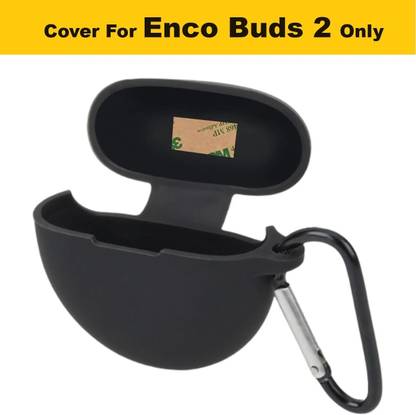 Evaton Front & Back Case for Oppo Enco Buds 2 / 2i Case Cover with GUM Sticker |Shockproof Silicone Case