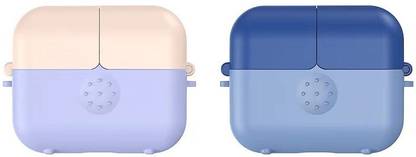 TechTrendz Front & Back Case for Airpods Pro 1st Generation (2019) Protective Fancy Cute Snap Button Clamshell Cover
