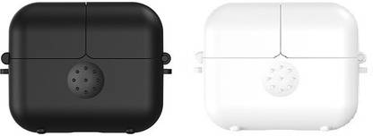 TechTrendz Front & Back Case for Airpods Pro 1st Generation (2019) Protective Fancy Cute Snap Button Clamshell Cover