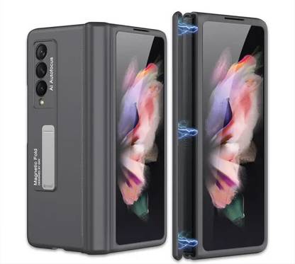 SCALEBEE Back Cover for Samsung Galaxy Z Fold4 Magnetic Hinge Protection Cover with Kickstand , Protective Case