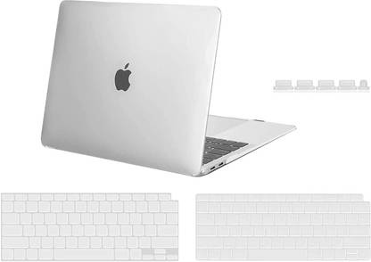 Midkart Front & Back Case for MacBook Air 13 Inch with Touch ID Model M1 A2337 A1932 A2179 Release 2022-2018 Hard Cover