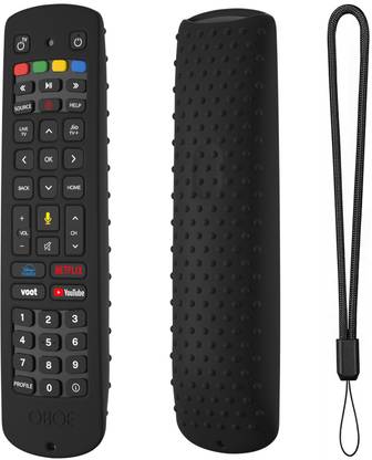 Oboe Front & Back Case for Jio Tv Remote Protective Cover with Lanyard [Remote NOT Included]