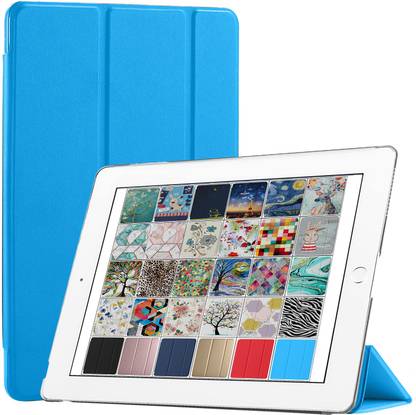DuraSafe Cases Front & Back Case for iPad 9.7 5th 6th Gen Air 1st 2nd Gen Printed PC Dual Angle Stand Clear Back Cover