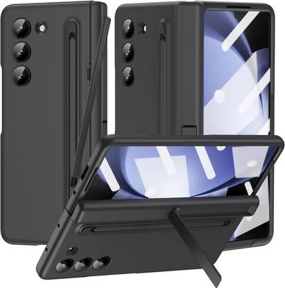 फियूश Samsung Galaxy Z Fold 5 Case with Magnetic Hinge Cover, Front Glass Protector & Pen (Free) के लिए