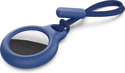 Genesis Front & Back Case for Apple AirTag Strap Rigid Plastic Case - Secure Holder with Strap Bdazzled