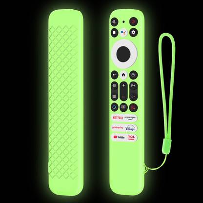 RAYA Front & Back Case for TCL TV Remote 2024 Model TCL V6B / C61B / C655 Series QLED TV Remote Case with Lanyard