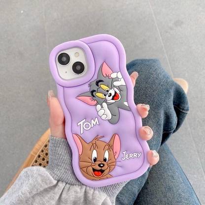 COVERLY Front & Back Case for Redmi Note 13, Xiaomi Redmi Note 13 Cute Tom and Jerry 3D Cartoon Soft Cover