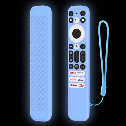 RAYA Front & Back Case for TCL TV Remote 2024 Model TCL V6B / C61B / C655 Series QLED TV Remote Case with Lanyard