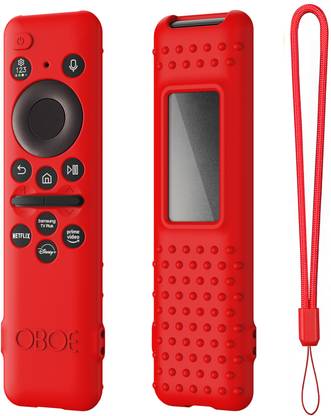Oboe Front & Back Case for Samsung Smart TV Remote 2023 Model TM-2360 E Remote Protective Open Key Case with Lanyard