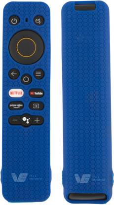 ivee international Front & Back Case for Remote Cover Compatible with REALME Smart LED TV Anti Slip Remote Case Shockproof Cover
