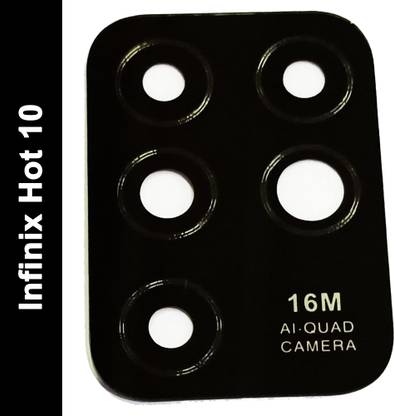 BLACKCLOUD Back Replacement Cover for Infinix hot 10 Back Rear Camera Glass, Lens With Adhesive