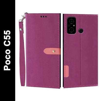 Krofty Flip Cover for POCO C55