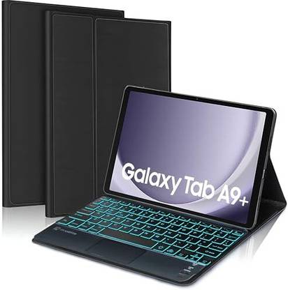 Proelite BacklitTouchPadKeyboardA9PlusBlk Bluetooth Standard Tablet Keyboard Compatible with Desktop, Laptop, Mac