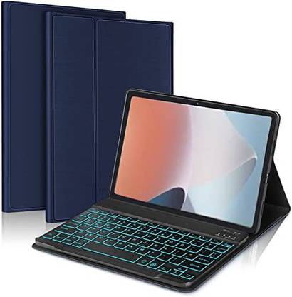 Proelite Magnetic Detachable Wireless Backlit Bluetooth Keyboard case for Oppo Pad Air Bluetooth Standard Tablet Keyboard Compatible with Desktop, Laptop, Mac