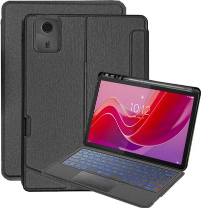 Proelite Lenovo Tab M11 11 inch Detachable TouchPad Keyboard Built-in 7-Colors Backlit Bluetooth Standard Tablet Keyboard Compatible with Desktop, Laptop, Mac 18 RGB Effects, Adjustable 4-level RGB backlit,T2091TouchpadKeyboardLenovoM11BLK1