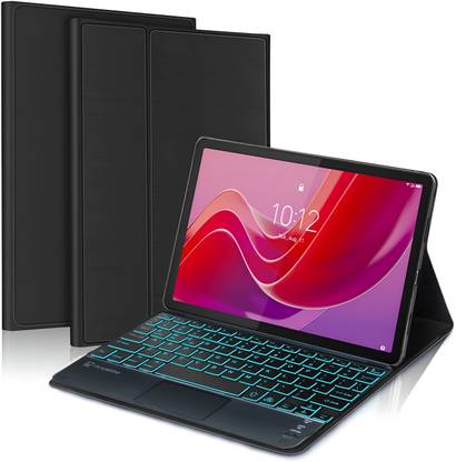 Proelite Lenovo Tab M11 11 inch TouchPad Magnetic Detachable Built-in 7-Colors Backlit Bluetooth Standard Tablet Keyboard Compatible with Desktop, Laptop, Mac