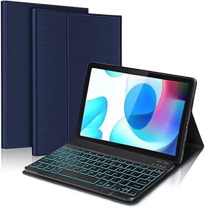 Proelite Keyboard case for Realme Pad Magnetic Detachable Wireless Bluetooth Bluetooth Standard Tablet Keyboard Compatible with Desktop, Laptop, Mac