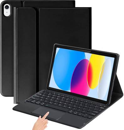 Proelite Detachable Bluetooth Touchpad Keyboard case Cover for Apple iPad 10thGen 10.9 Bluetooth Standard Tablet Keyboard Compatible with Desktop, Laptop, Mac