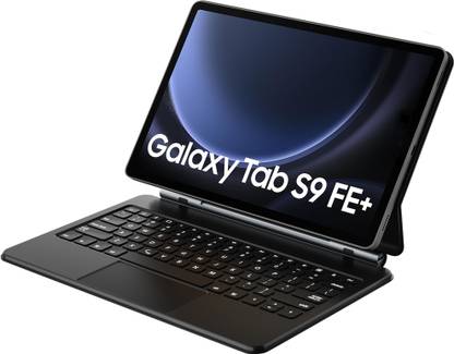 Proelite Galaxy Tab S9 FE +/S9/S8/S7 Plus/S7 Fe 12.4 inch Floating Cantilever Design Bluetooth Standard Tablet Keyboard