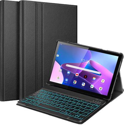 Proelite Detachable Bluetooth Backlit Keyboard case for Lenovo Tab M10 3rd Gen 10.6 Bluetooth Standard Tablet Keyboard Compatible with Desktop, Laptop, Mac Easy to Use,Plug and Play,Quick, Comfy Durable body