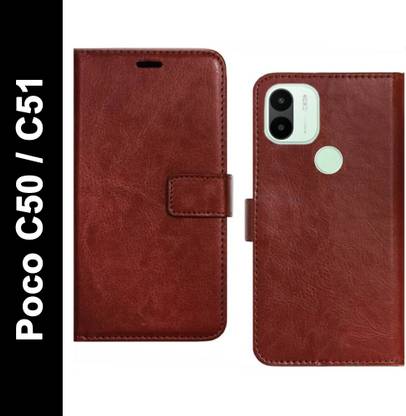 Spicesun Flip Cover for POCO C50, POCO C51
