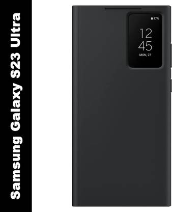 Midkart Flip Cover for Samsung Galaxy S23 Ultra Window View Flip Case with Auto Sensor