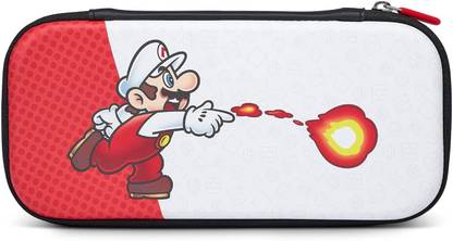 PowerA Protective Case for Nintendo Switch, OLED, Lite with Accessories Storage, Fireball Mario, Officially Licensed