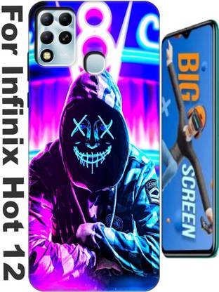 stroxy Back Replacement Cover for Infinix Hot 12 Back Cover 2657