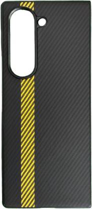 HIGAR Protective Case for Samsung Galaxy Z Fold 6 5G, Carbon Fiber Design Polycarbonate Leather Fold Case