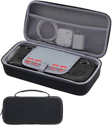 PSS Pouch for Carrying Case for Steam Deck Travel Case Bags EVA Steam Deck Case with Handle Strap
