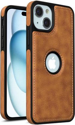 SUCH Protective Case for Luxury Leather Back Cover for Apple iPhone 15 Plus- (Brown,Shock Proof, Pack of: 1)