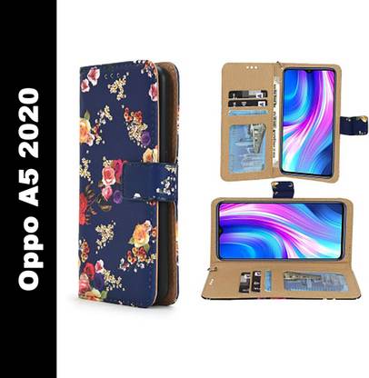 Aleppo Flip Cover for OPPO A5 2020 Rose Blue