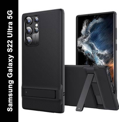 ESR Back Cover for Samsung Galaxy S22 Ultra 5G, Air Shield Boost Series with Metal Kickstand,& Flexible Bumper