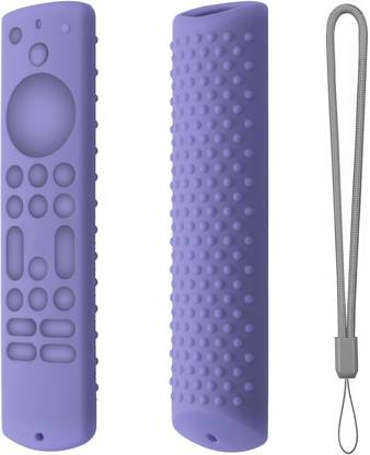 iSay Sleeve for Amazon Basic Fire TV Remote Cover - Lavender Grey, Croma Fire TV Remote Cover
