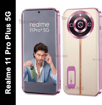 TERANCE Back Cover for Realme 11 Pro Plus 5G |Luxury Clear Electro-Plating Bumper With Ring |