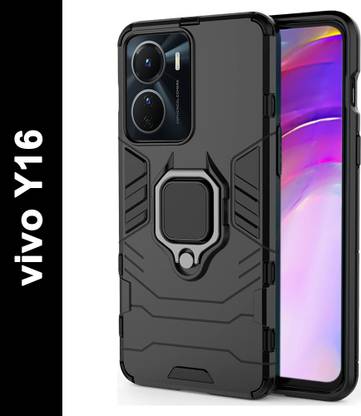 ONCRAVES Back Cover for vivo Y16| Rotating Ring & Kickstand in-Built