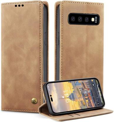 GoPerfect Wallet Case Cover for Samsung Galaxy S10 Plus , Premium Imported Business Series Flip Back Cover