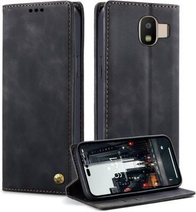 Luxury Counter Wallet Case Cover for Samsung Galaxy J4 | Highly Recommended Case | Best Flip Back Cover Available | Trending
