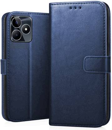 NKARTA Wallet Case Cover for Realme Narzo N53 Flip case cover - Blue