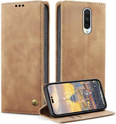 XSHIELD Flip Cover for OnePlus 7 | Business Professional Case |Foldable Stand Back Cover|
