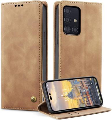 XSHIELD Flip Cover for Samsung Galaxy A51 | Business Professional Case |Foldable Stand Back Cover|