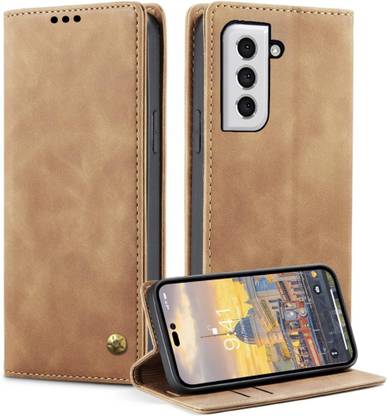 GoPerfect Wallet Case Cover for Samsung Galaxy S21 FE 5G , Premium Imported Business Series Flip Back Cover